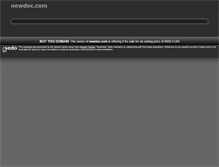 Tablet Screenshot of newdoc.com
